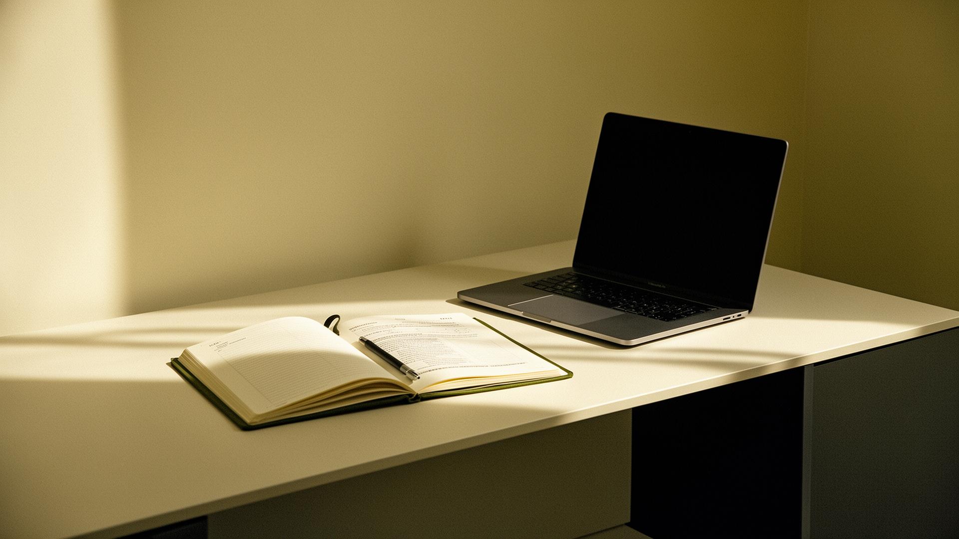 Espace de travail organisé pour une session de formation